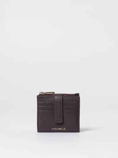 Coccinelle Metallic Soft Zip-fastening Cardholder Wallet In Brown