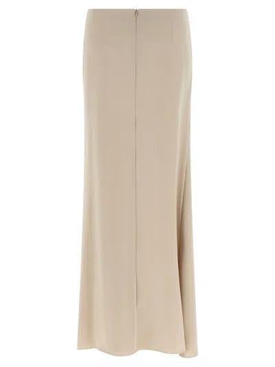 P.a.r.o.s.h Poker25 Skirts Beige In Gold