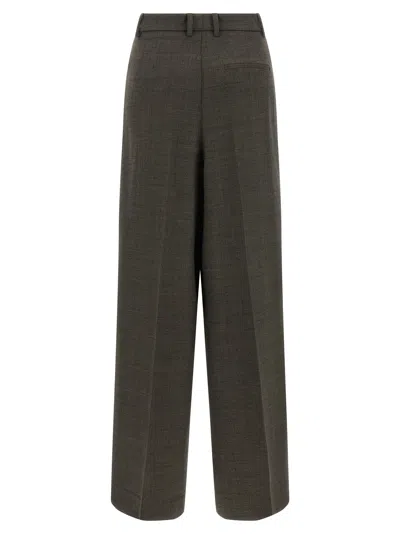 P.a.r.o.s.h Powo Pleat-detail Trousers In Gold