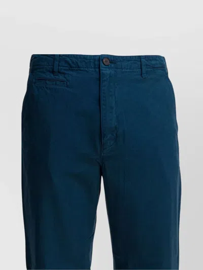Auralee Tailored Trousers With Pockets And Loops In Blue