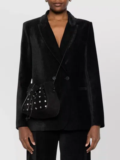 Forte Forte My Pepita Crystal-embellished Bucket Bag In Black