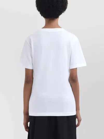 Marni Jersey Logo Short Sleeved T-shirt In White