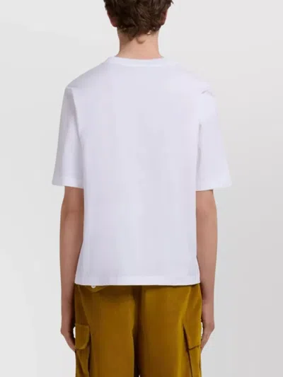Marni Cotton T-shirt With Maxi Print In White