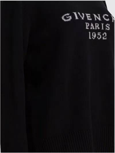 Givenchy Turtleneck Logo Wool-cashmere Sweater In Black