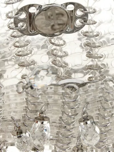 Rabanne Rectangular Shoulder Bag With Crystal And Chain