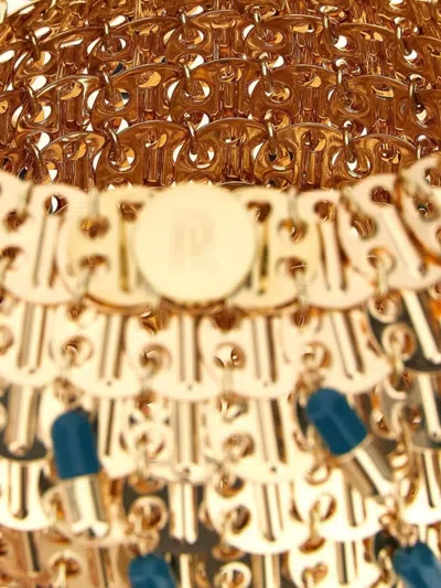 Rabanne Chain Strap Beaded Handbag 1969 Ball Pils In Gold