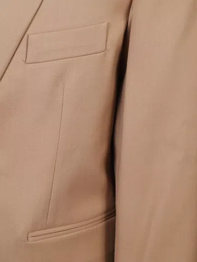 The Frankie Shop Wrap Blazer With Back Vent And Pockets In Brown