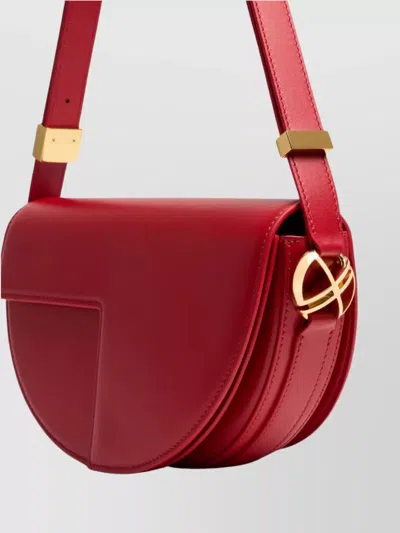Patou Leather Shoulder Bag Adjustable Strap