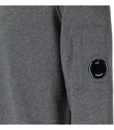 C.p. Company Grs Gunmetal Turtleneck Sweater In Pattern