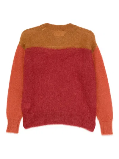 Isabel Marant Étoile Colorblock Wool-blend Sweater In Red
