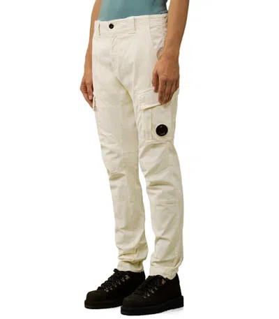 C.p. Company Stretch Sateen Pistachio Shell Cargo Pants In Multi