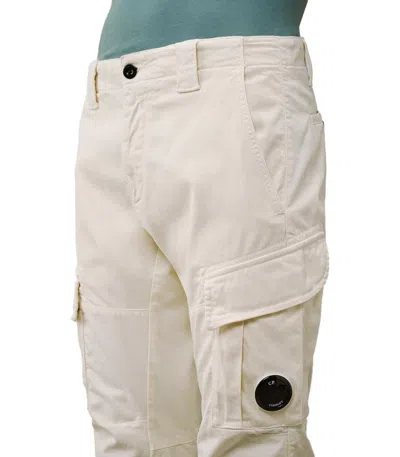 C.p. Company Stretch Sateen Pistachio Shell Cargo Pants In Multi