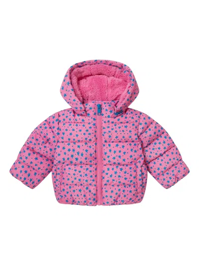 星星印花绗缝夹克