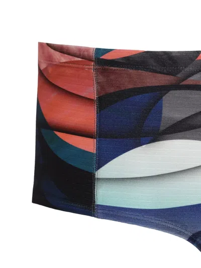 Lygia & Nanny Printed Swim Trunks In Blue