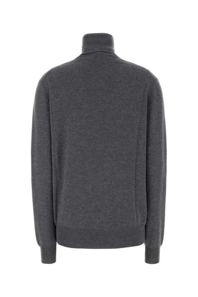 Gucci Grey Turtleneck Sweater In Cashmere Women In Gray