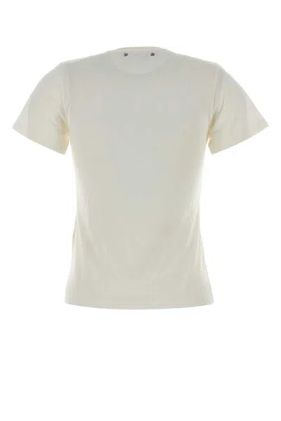 Golden Goose Deluxe Brand White Viscose Blent T-shirt In Neutral