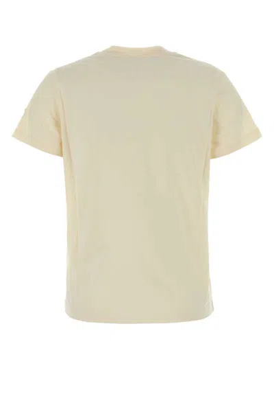 Moncler Cotton T Shirt With Tone On Tone Embroidered Logo In Multi