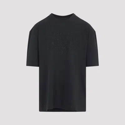 Maison Margiela Dark Grey Cotton T-shirt In Animal Print