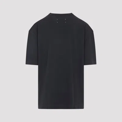 Maison Margiela Dark Grey Cotton T-shirt In Animal Print