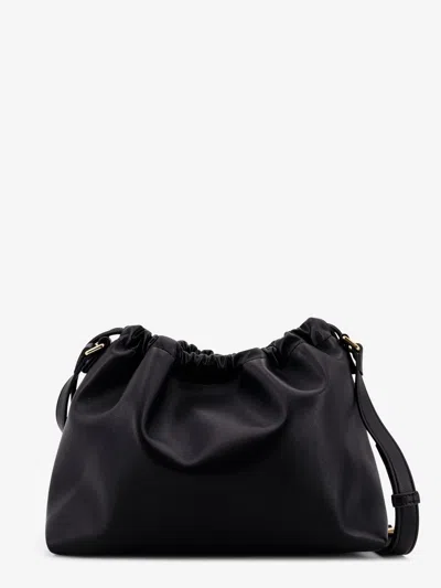Apc A.p.c. Women Ninon Leather Shoulder Bag In Black