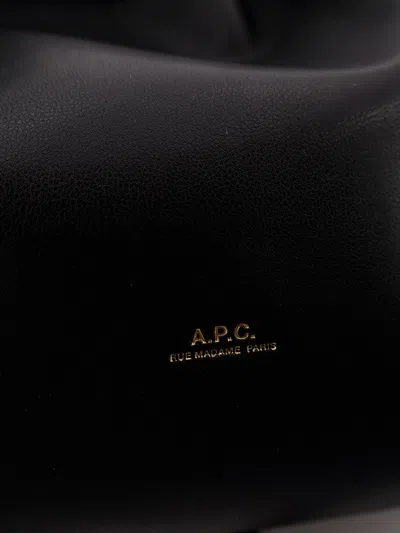 Apc A.p.c. Women Ninon Leather Shoulder Bag In Black