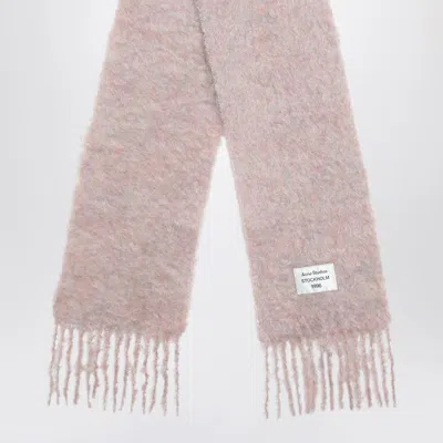 Acne Studios Wool Scarf Logo Ca0392wo R Ai4 In Pink