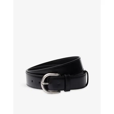 Prada Leather Belt In Black