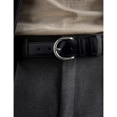 Prada Leather Belt In Black