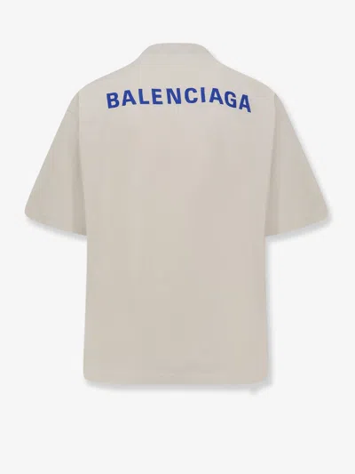 Balenciaga T-shirt Aus Baumwoll-jersey In Neutral