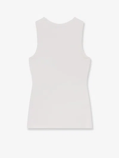Balenciaga White Nano Bb Tank Top In White