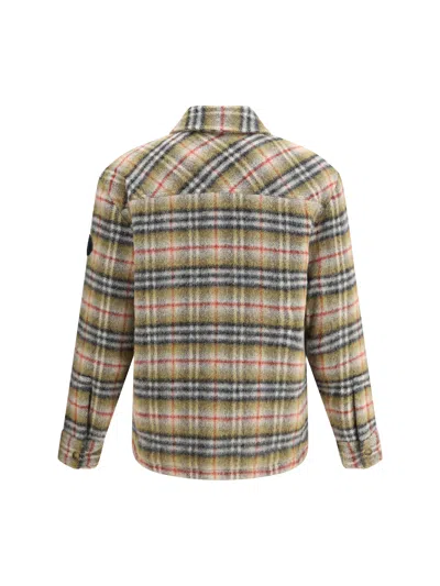 Burberry Men Check Wool Jacket In Multi
