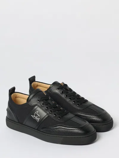 Christian Louboutin Low Top Sneakers Flat Sole In Black