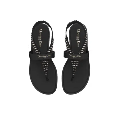 Dior Eclat Thong Sandal Women In Black