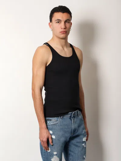 Dolce & Gabbana Marcello Ribbed-knit Tank Top In Multi