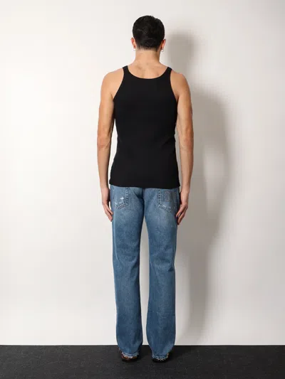 Dolce & Gabbana Marcello Ribbed-knit Tank Top In Multi