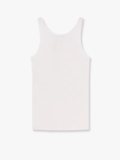 Dolce & Gabbana White Stripe Tank Top In Multi