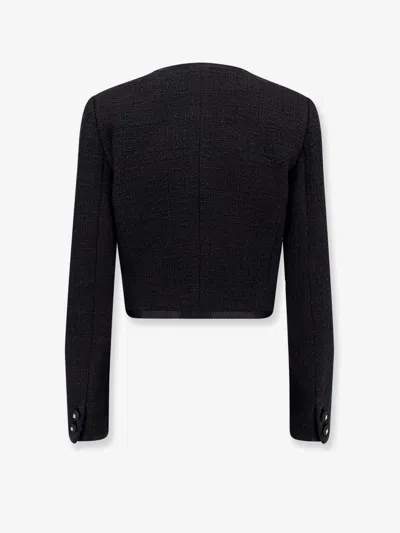 Dolce & Gabbana Women Cotton And Viscose Blazer With Animalier Print Lining In Black