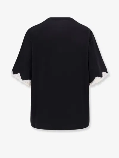 Dolce & Gabbana Jersey T-shirt With Embroidery In Black