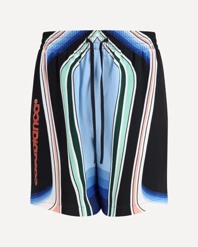 Casablanca Graphic Mountain Shorts In Multi