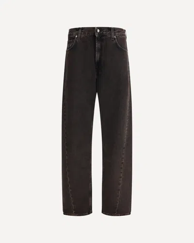 7for Twisted Modern Straight Jeans In Black