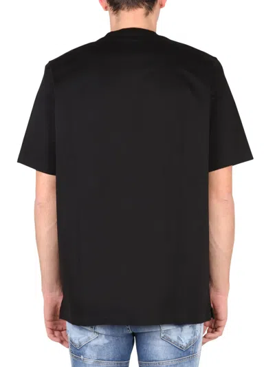 Dsquared2 Man T-shirt Black Size Xxl Cotton In Black