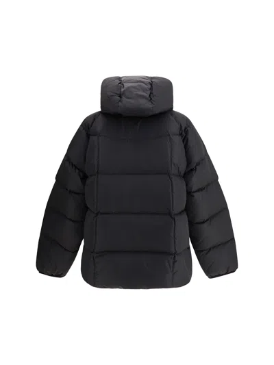Dsquared2 Men 3d Long Nylon Down Jacket In Black