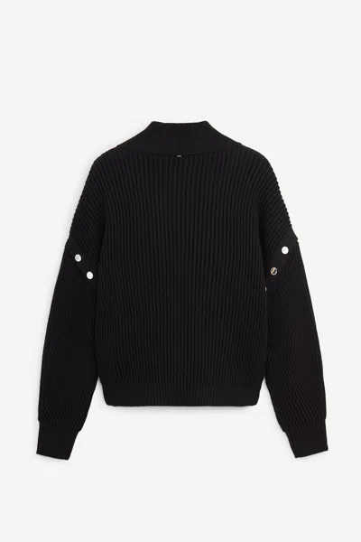 Sportmax Tay Oversized Jumper With Detachable Sleeves In Black