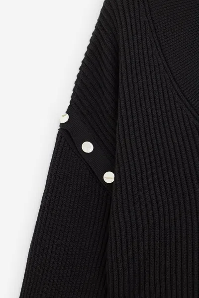 Sportmax Tay Oversized Jumper With Detachable Sleeves In Black