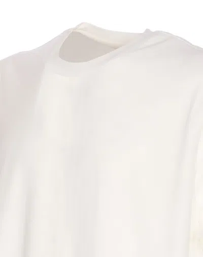 Y-3 White Logo-print T-shirt In White