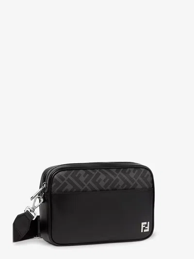 Fendi Adjustable Detachable Shoulder Strap Camera Case In Black