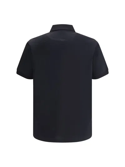 Fendi Men Cotton Polo Sweater In Multi