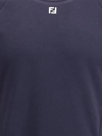 Fendi Raglan-sleeve Sweatshirt In Blue