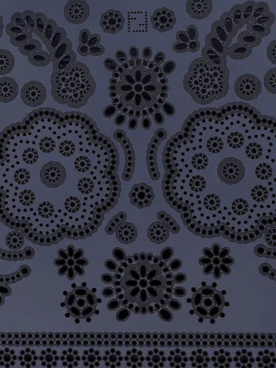 Fendi Women Peekaboo Iseeu Small Leather Shoulder Bag With Laser-cut Coral Bandana Motif In Multi