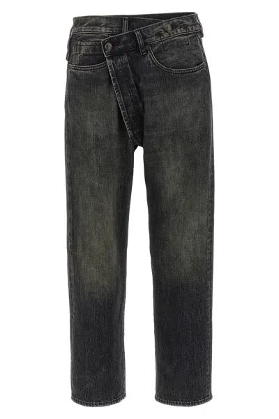R13 Crossover Five-pocket Jeans In Black